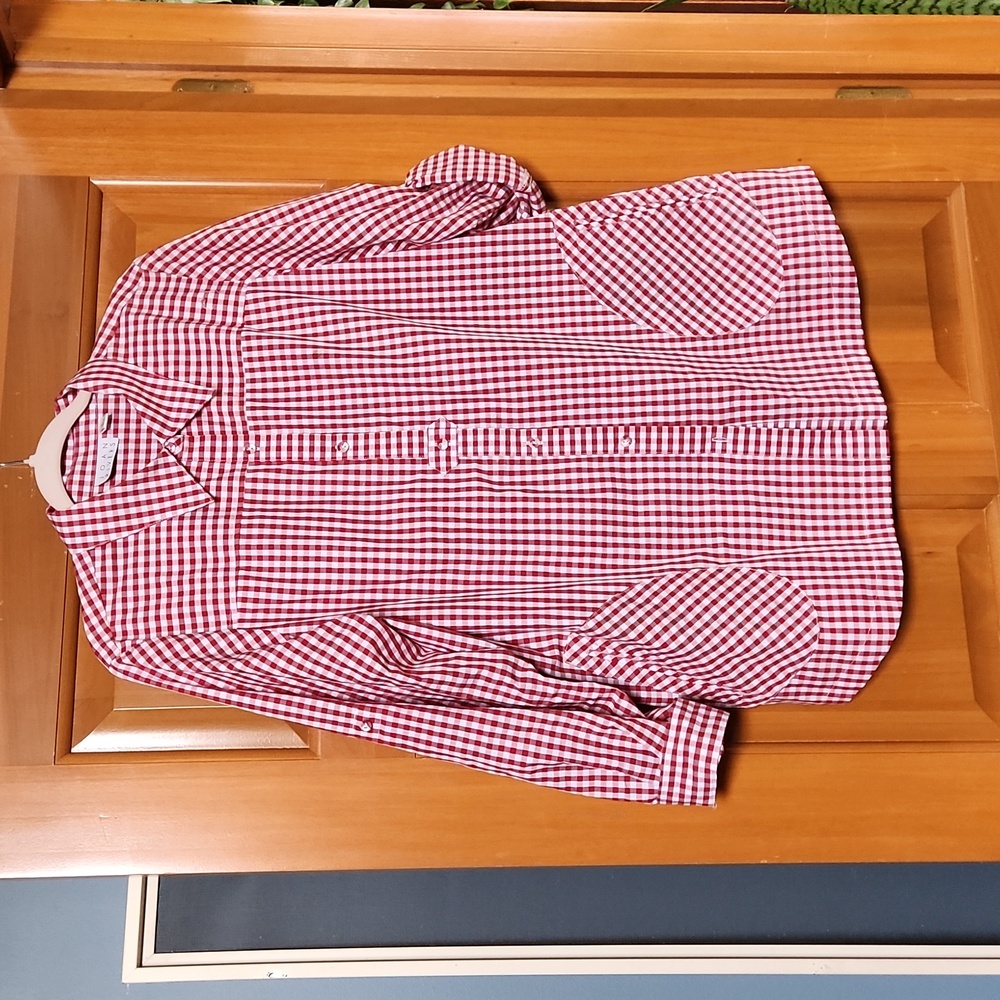 Joan Rivers swing shirt. Size Large. Red and White